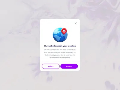 Webapp Modals - Location Permission & Sign-out Modals app design location login modal modals permission signout ui ux webapp