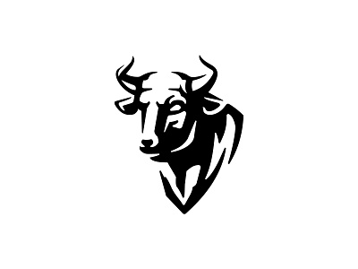 Bull Logo animal branding bull bulls design horn logo logo design logos minimal power ranch restaurant silhouette simple strong toro vector