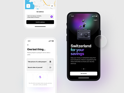 nsave — Mobile app application bank banking clean design finance fintech interface ios mobile mobile app onboarding sign up tonik tutorial ui ux