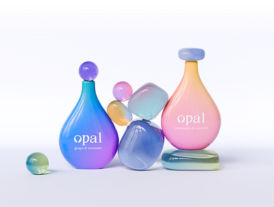 Opal: Visual Identity, Packaging Design 3d branding graphic design logo package packaging vape visual identity