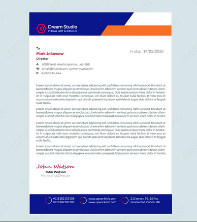 Letterhead Design branding design designgraphicdesign graphic design illustration logo motion graphics vector