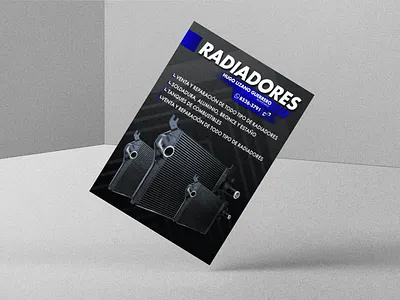 Flyer azul design flyer