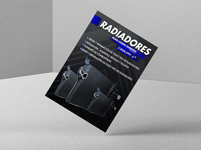 Flyer azul design flyer