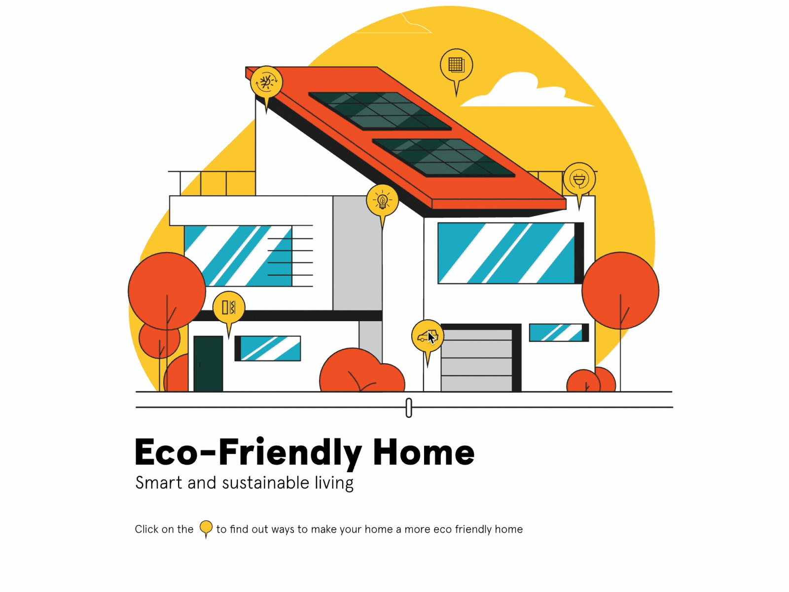 Eco-Friendly Home (Rive) animation energetic energy game graphic design interactive motion play rive uiux web