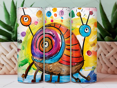 Hand Drawn Snail Skinny Tumbler Wrap color image custom design custom tumbler design hand drawn template illustration photography skinny tumbler snail design snail tumbler snail vector sublimation tumbler art tumbler design tumbler sublimation tumbler warp vector art waterslide tumbler