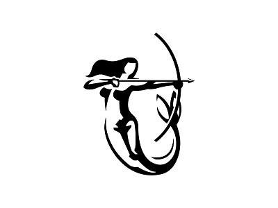 Archer Mermaid Logo archer archery beauty design finance goddess guard lady law logo logo design logos mermaid ocean security sport vector