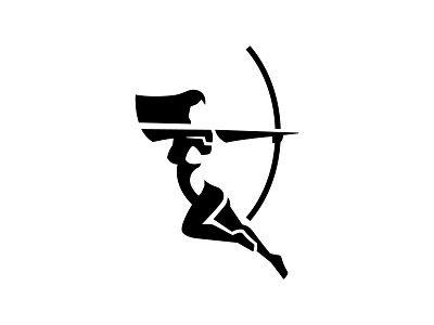 Archer Woman Logo archer archery branding business design finance goddess greek heraldry lady law logo logo design logos mascot minimal security sport vector woman