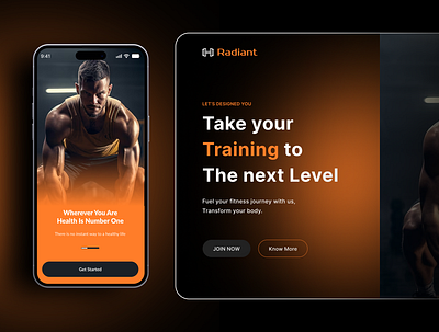 Fitness Mobile App app design figma fitness fitness mobile app fitness tracking gym health mobile app mobile design plan progress ui ux workout