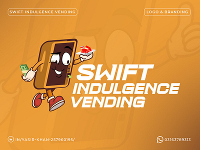 SWIFT INDULGENCE VENDING bradning brand identity graphics design logo design vending machone logo