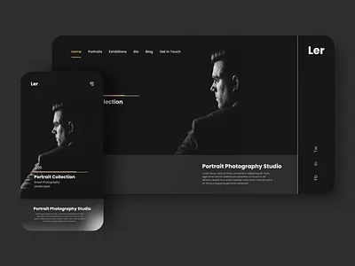 Landing Page for Ler Photography Studio | Responsive Design creative studio