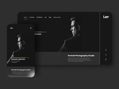 Landing Page for Ler Photography Studio | Responsive Design creative studio