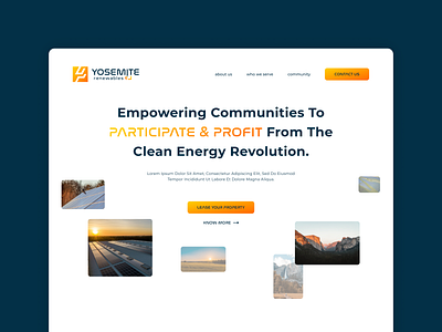 Cutting-Edge Renewable Energy Landing Page Design