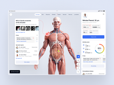 Doctor’s Dashboard Design Concept ai analytic web illustration medical medicine medicine website saas web web design website