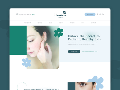 Stunning Skincare Landing Page for Luminava Beauty designer portfolio