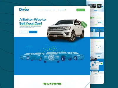 Driveo Landing Page | Sell Your Car Quickly & Seamlessly 🚗✨ responsive design
