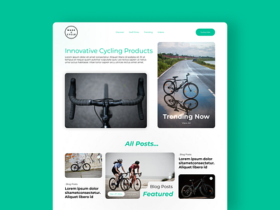 Bold Landing Page Design for M2C - Cycling Enthusiasts' Hub top rated freelancer