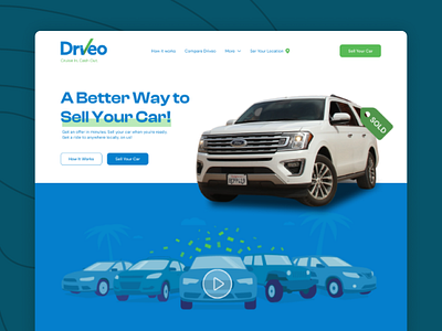 Driveo Landing Page | Sell Your Car Effortlessly with Style 🚗💼 automotive sales