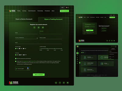 Trading website UI/UX - Concept Design 💰💸 broker concept crypto dark invest modern modern ui trading ui ux wallet