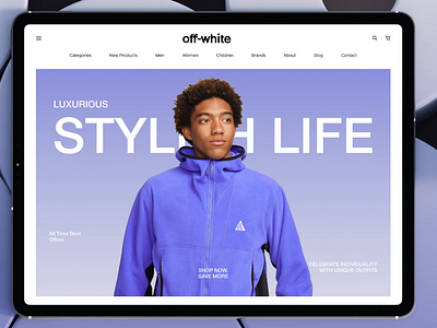 Off-White: A Luxury Fashion E-commerce Website Design animation checkout cloth brand e commerce e commerce business e commerce company e commerce e commerce ecommerce ux design interaction ecommerce luxury e commerce motion graphics online store online storefront shopify store