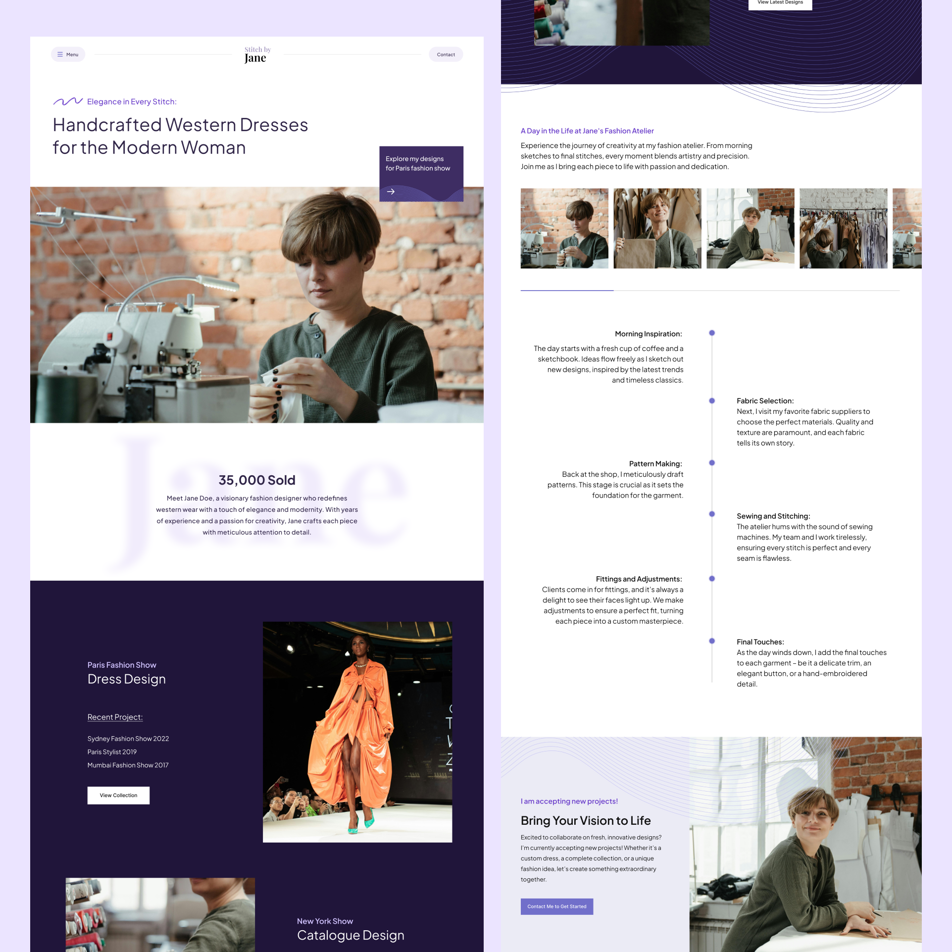 Example of Website Design (8 Pages)