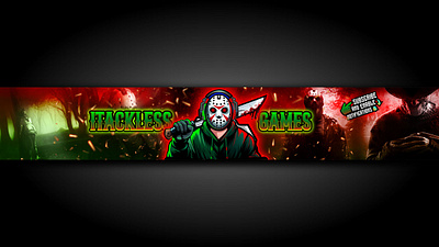 Friday the 13th game YouTube banner and channel logo banner channel art design friday the 13 game gaming banner horror banner logo motion graphics youtube channel youtube channel art youtube channel banner youtube gaming banner youtube intro youtube logo youtube thumbnail