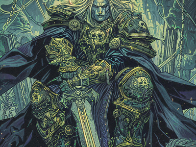 Arthas Menethil arthas menethil digital art gamer gaming hardcore art lightbringer mmo multiplayer nerd print rpg world of warcraft