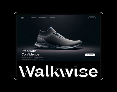 Walkwise: Elevating Footwear Design for the Modern Adventurer branding ui