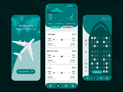 Soar with Savings: Your Ultimate Flight Finder Design in Figma app application creative design flightapp flights graphic design poppins ui ux viral world