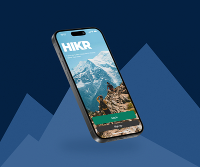 HIKR - Concept App app concept hiking mobile sport trekking ui ux