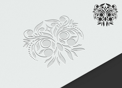 Owl Floral Ornament Logo bird branding design floral graphic design illustration logo logocompany logodesigner monogram nature ornament owl vector