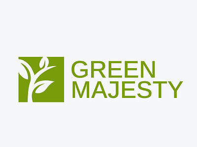 Green Majesty - Environmental Logo branding ecofriendlylogo environmentallogo greenbranding greenmajesty logodesign natureinspired