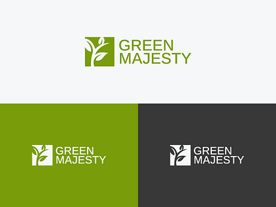 Green Majesty - Environmental Logo branding ecofriendlylogo environmentallogo greenbranding greenmajesty logodesign natureinspired