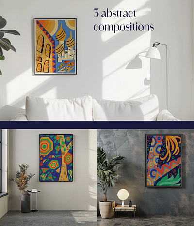 Abstract Urban Posters abstract design geometric graphic design illustration interior poster urban