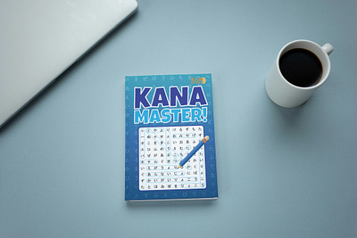 Book Cover : Kana Master! book cover graphic design japanese puzzle