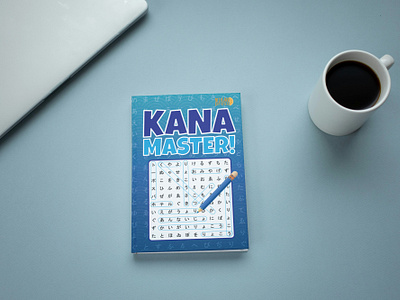 Book Cover : Kana Master! book cover graphic design japanese puzzle