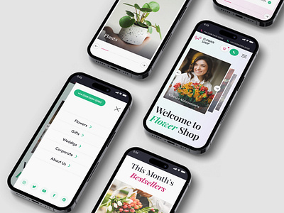 Flower Shop Website – Mobile app colourful e commerce ecommerce interface interface design mobile mobile app presentation shopping ui uiux user experience ux vibrant web web app web design web ui