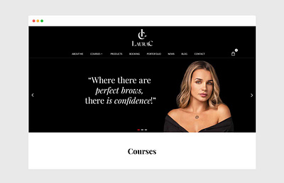 Web Design for Laura C Master microbladding artist beauty brand design branding design editorial fashion freelancer freelancing graphic design interactive layoutdesign london london vibe look and feel microblading oanamaries style visual webdesign website