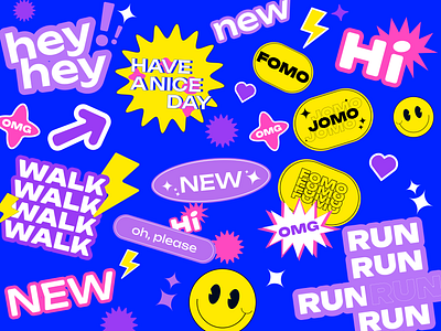 Sticker pack for influencers ⭐️ branding campaigns design graphic design illustration socialmedia stickers vector