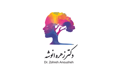 Dr Anoushe Logo branding design graphic design illustration khajeh logo sajjad sajjad khajeh ui visitcard روانشناسی سجاد خواجه لوگو روانشاسی لوگو روانشناس کارت ویزیت