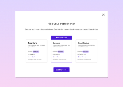 Daily UI #016 - Pop-up Overlay 016 app design branding choose a plan daily ui daily ui challenge design figma first shot overlay popup popup overlay premium membership plans ui ui design web design website website design