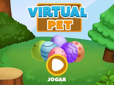 Virtual Pet Game 2d animals animation casual game character design game design illustrations