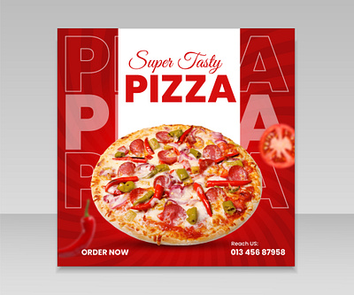 Pizza Social Media Post Design. delicious pizza food social media post design pizza pizza social media post design social media post design