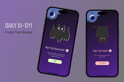 Daily UI-011-Flash Message daily ui challenge dailyui ui ui design