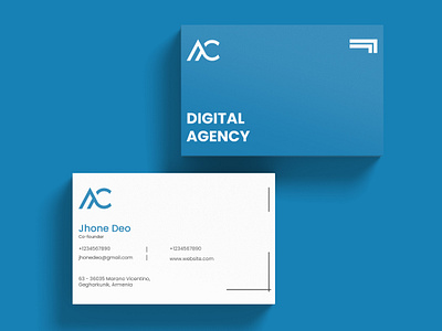 Digital agency business card design 3d animation brand identity branding busiess business business card business card design card card design card designer design graphic design illustration logo motion graphics typography ui ux vector