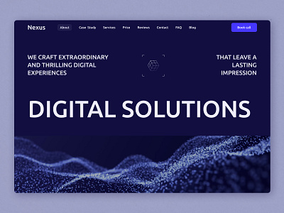 Nexus - Digital Studio blue branding design digital logo studio ui uxui webdesign