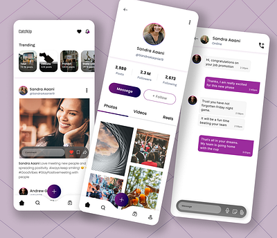 Social media App ui