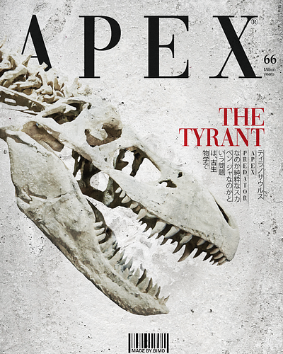 APEX (Magazine cover design) clothing print corporate design cover design creative design dinosaur graphic design magazine design t shirt design