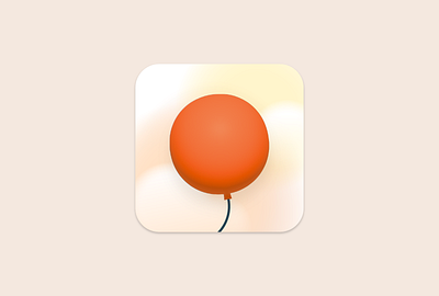 Balloon app - Logo and icon design app balloon branding design flob graphic design health icon illustration ios logo tracking vector