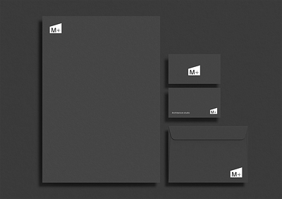 M+ Architecture studio branding design graphic design logo