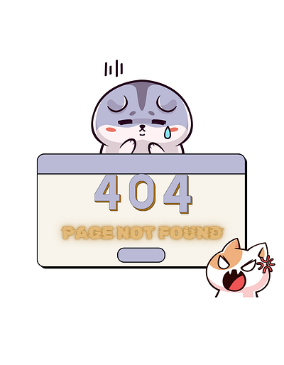 404 page not found cute version art artist branding creative creativity design designer graphic design illustration logo unique